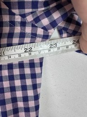 Paul Smith Navy Pink Plaid Long Sleeve Shirt Made in Italy EU 43 XL Collared