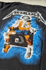 Vintage 90s Metallica ‘Ride the Lightning’ T-Shirt M Solid Rock Giant Reprint