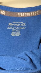 Dickies T Shirt Performance Temp-IQ Cooling Pocket Blue Size 2XLT