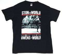 Kevin Owens Stun The World Shirt Mens Large Black WWE Wrestling Tee Graphic