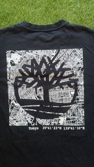 Timberland Tokyo Map Graphic Box Fit T-Shirt Black