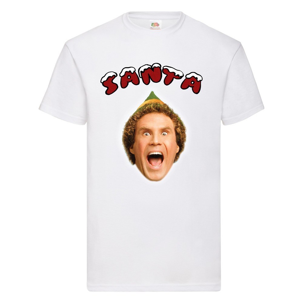 Buddy the Elf Santa Christmas T-shirt Green