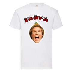 Buddy the Elf Santa Christmas T-shirt Green