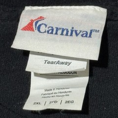 Carnival Cruise Lines Caribbean Keep Calm & Relax T- shirt Unisex XL Black