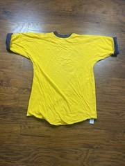 Vtg 80s Russell Reversible Shirt Navy/yellow Size XL Adult Thrashed Grunge