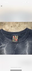 Vintage 80s 90s INSANE 3D Emblem Harley Pin Up Biker Girl Lightening XL Tshirt