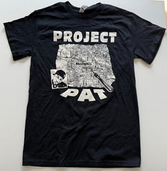 Official Project Pat Black Shirt Rap Tee Three Six Mafia Memphis Juicy J MEDIUM