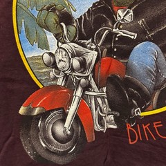 3D Emblem Daytona Bike Week 1996 T Shirt XL Double Sided Eagle Crocodile Chopper
