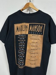 2003 Vintage Marilyn Manson The Golden Age of Grotesque Band T-Shirt Size L