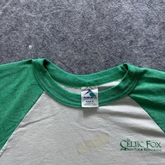 Vintage Augusta Sportswear Shirt Mens XL White Celtic Fox Logo Tee Raglan