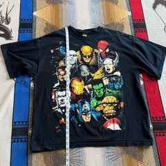 Vintage Y2K Marvel Mad Engine X Men Avengers Collage T Shirt Black Men’s Size XL