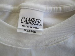 Camber Made in USA heavy MAX Weight Long Sleeve WHITE T Shirt Mens Size 2XL XXL