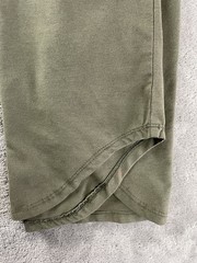 Cuts Clothing Elongated T Shirt Men Medium / S Tall Olive Green Crew Neck Tee