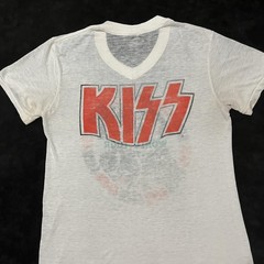 Vintage KISS 1979 World Tour Shirt Sheer Mens Small Official Concert Merch 1970s