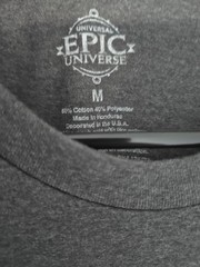 Universal Orlando Epic Universe Grand Opening Day T-Shirt May 22 2025 Size M NWT
