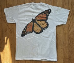 Vintage 1992 Liberty Graphics Monarch butterfly metamorphosis T-shirt