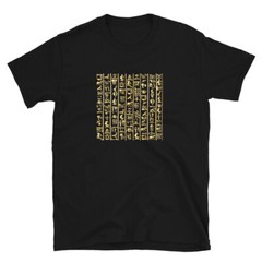 Ancient Egypt Hieroglyphics T-Shirt, Egyptian Pyramid History Kemetic Gift Idea