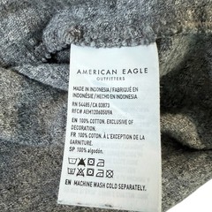 American Eagle Super Soft Icon Standard Fit Gray Heather Cotton T-Shirt Medium