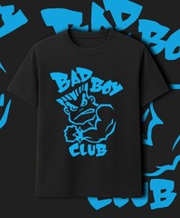 Bad Boy Club Retro Main BLUE Logo Retro Shirt Fast Ship!