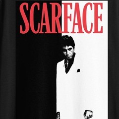 Scarface movie promo black and white cotton t-shirt size Small