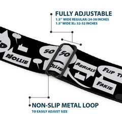 Seatbelt Belt – Skater Bubbles – 1.0″ Wide – 20-36 Inches in Length