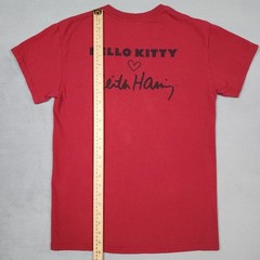 Hello Kitty Keith Haring Photo T Shirt Mens S Red Graphic Art Collab Sanrio