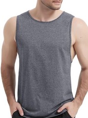 Men’s Tank Tops Sleeveless Cotton Shirts Gym Workout Bodybuilding Quick Drying T