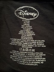 Disney T-Shirt XL (46/48) Mickey Mouse Rainbow Graphic Black Short Sleeve