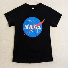 NASA T-Shirt Adult Small Short Sleeve Black Gildan