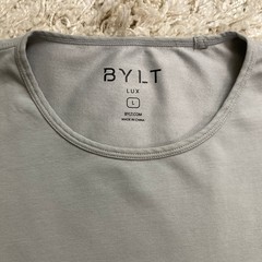 BYLT Shirt Mens Large Gray Performance Crew Neck Lux Short Sleeve Tee