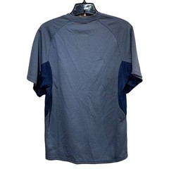 New Alleson Athletic Adult Baseball 2 Button Gray Polyester Short Sleeve Jersey