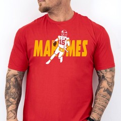 MAHOMES 15, Kansas City Football themed Soft Ring Spun Pre-Shrunk Cotton T-Shirt