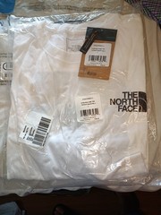 *NEW* The North Face Men’s T-Shirt Short Sleeve White With Black Logo Size L