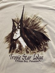 Tropic Star Roberto Pasta Pantaleo Art Long Sleeve Shirt Espresso Marlin 3XL