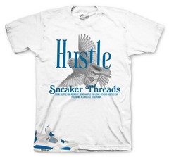 Sneaker Tees Match Jordan 4 Industrial Blue Shoes Military – Fly Hustle Shirt