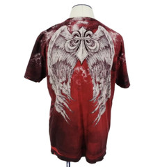 AFFLICTION MENS RELINQUISH T-SHIRT BURGANDY RD A1146