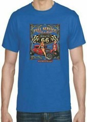 Adult DryBlend® T-Shirt – ( FULL SERVICE ROD ROUTE 66 – HOT ROD / PIN-UP / HOTTI