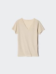 [4PCS SAME COLOR] UNIQLO AIRISM Deodorant Mesh V-Neck T XS-4XL Men 474252 NWT