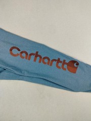 Carhartt Shirt Mens 2XL Blue Long Sleeve Pocket Graphic Loose Fit Workwear Tee