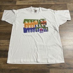 Vintage Taco Bell Nothing Ordinary About It White T-Shirt Mens Size XL USA