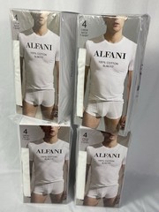 ALFANI Lot of 4 Men’s XXL 4-Pack Slim-Fit Solid Cotton Undershirts 16 Total NWT