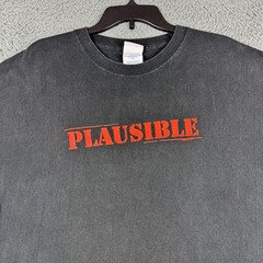 Vintage Mythbusters Plausible Shirt Unisex XL Promo Discovery Channel Y2K 2006