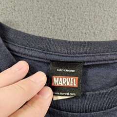 Marvel Captain America Shirt Mens XL Blue Mad Engine 2012 Superhero Movie Tee
