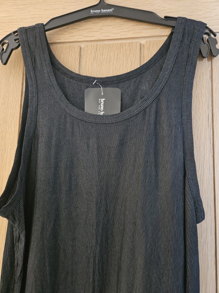 Bruno Banani Broker Black Stripe Pattern Vest Top / Tank Top – Size Medium – NWT