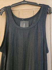 Bruno Banani Broker Black Stripe Pattern Vest Top / Tank Top – Size Medium – NWT