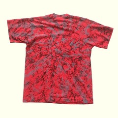 FRUIT OF THE LOOM VTG SNAP ON TOOL RACING USA AOP ALL OVER PRINT T SHIRT SZ L