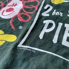1999 Vintage McDonald’s 2 For $1 Pies Chicago Promo Snack Tee Shirt XL