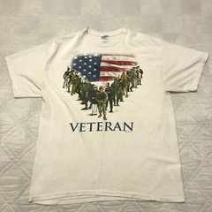History of the American Veteran white T shirt XL
