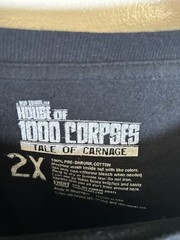 House of 1000 Corpses Shirt 2xl Fright Rags Rob Zombie Captain Spaulding Horror