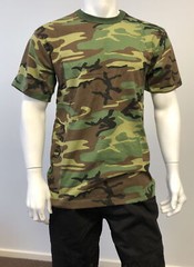 Mens Army Military Style Gym Training Running Outdoor Boot Camp Camo T-shirt Tee